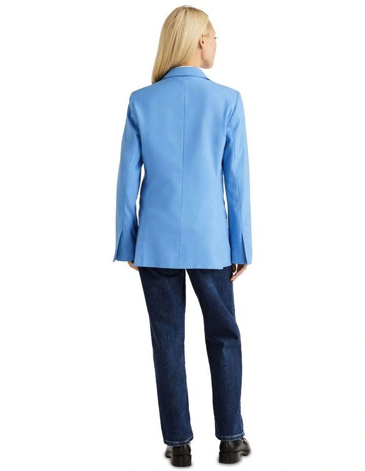 Core Regular Single Breasted Blazer in Blue