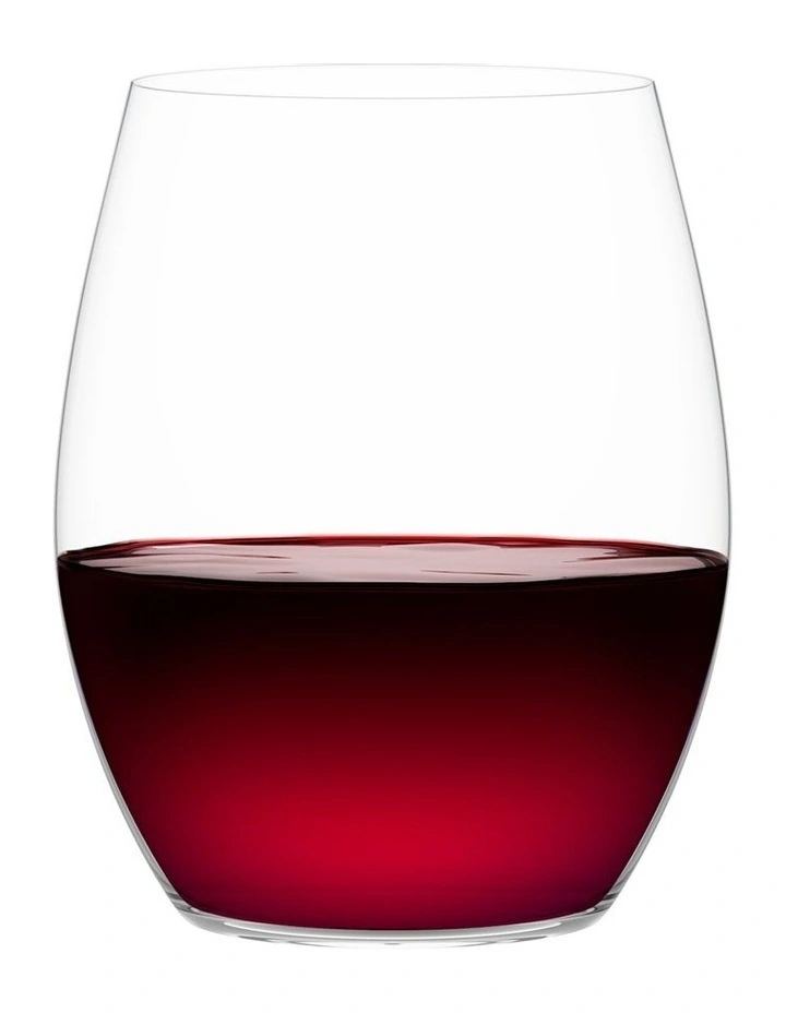 Outdoors Stemless Red+ Glass Set Of 4 in Clear