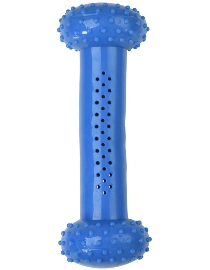 Thirst-Quencher Cooling Dumbbell Dog Toy 16x5.3x5.3cm in Blue