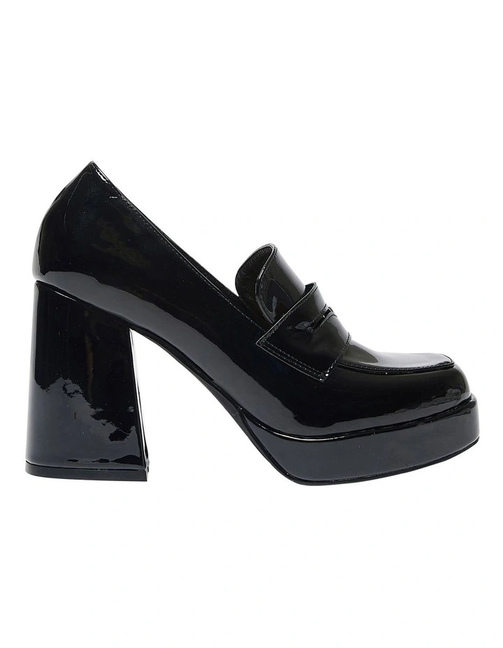 Tory Heeled Shoes in Black Patent