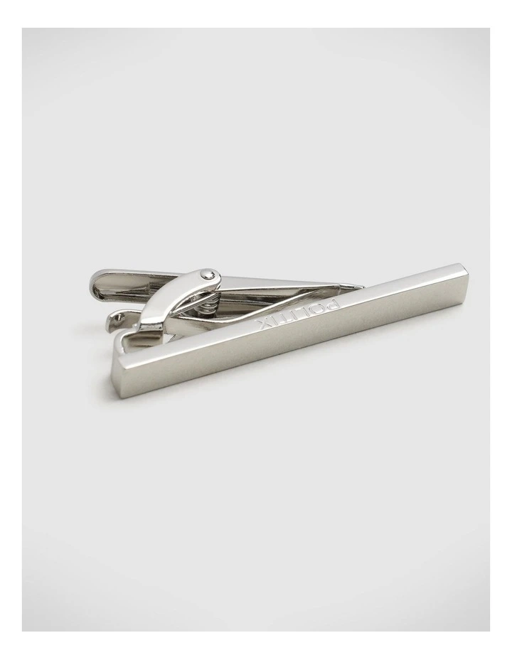 Slim Line Metal Tie Pin in Silver