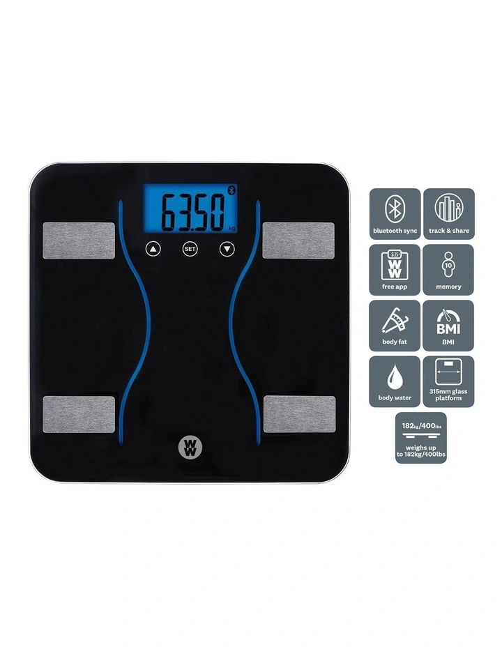 Body Balance Bluetooth Diagnostic Scale in Black