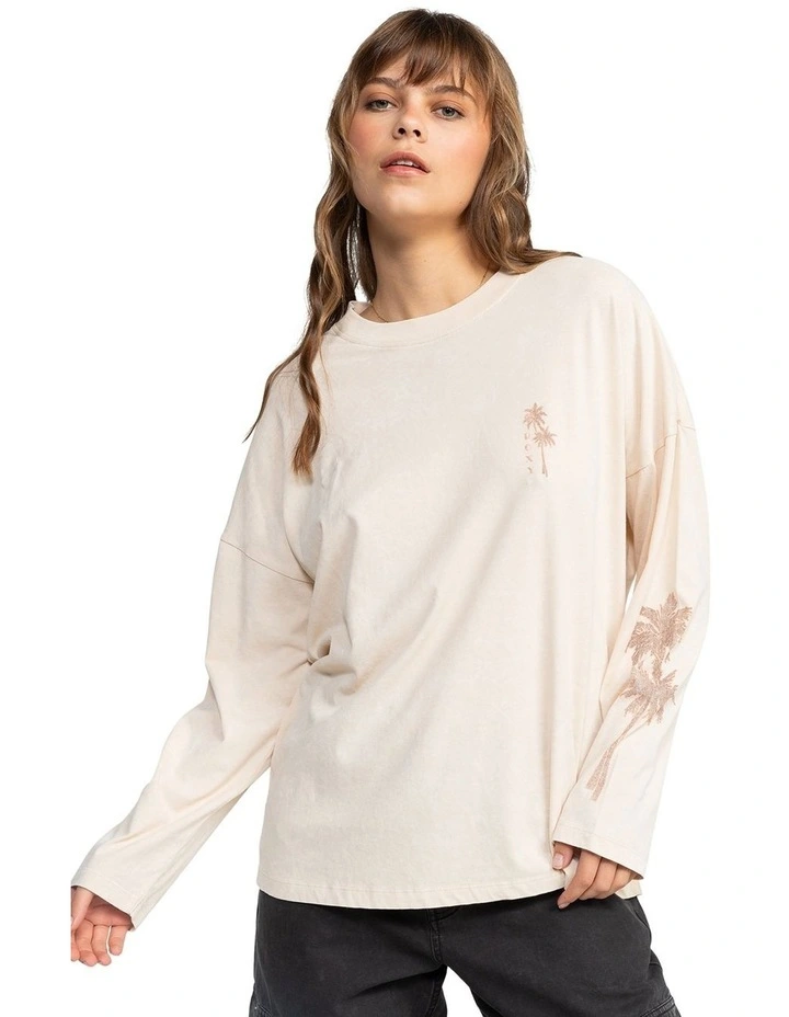 Mawi Wave Oversized Short Sleeve T-shirt in Brazilian Sand