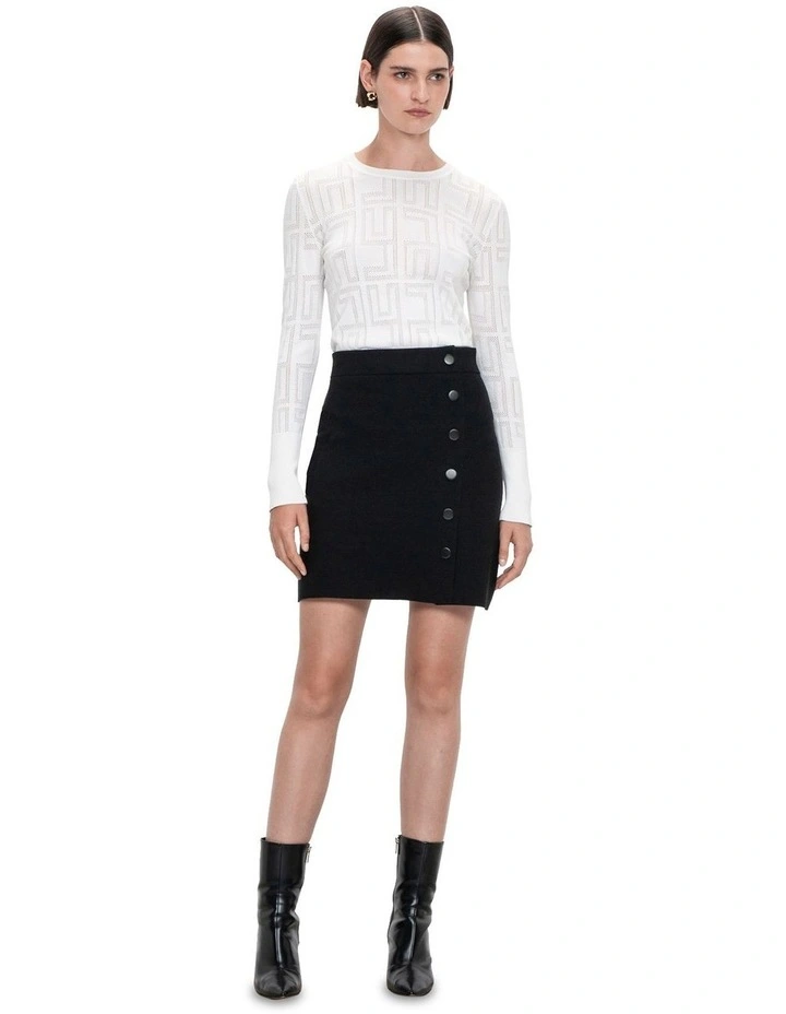 Milano Mini Skirt in Black