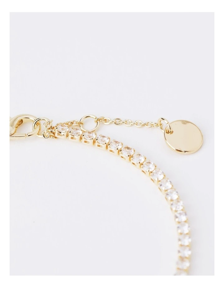 Diamante Tennis Bracelet Gift Box in Gold