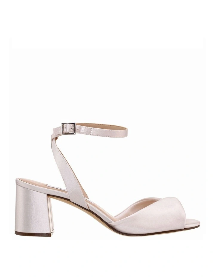 Nigelia Sandals in Ivory Crystal Satin