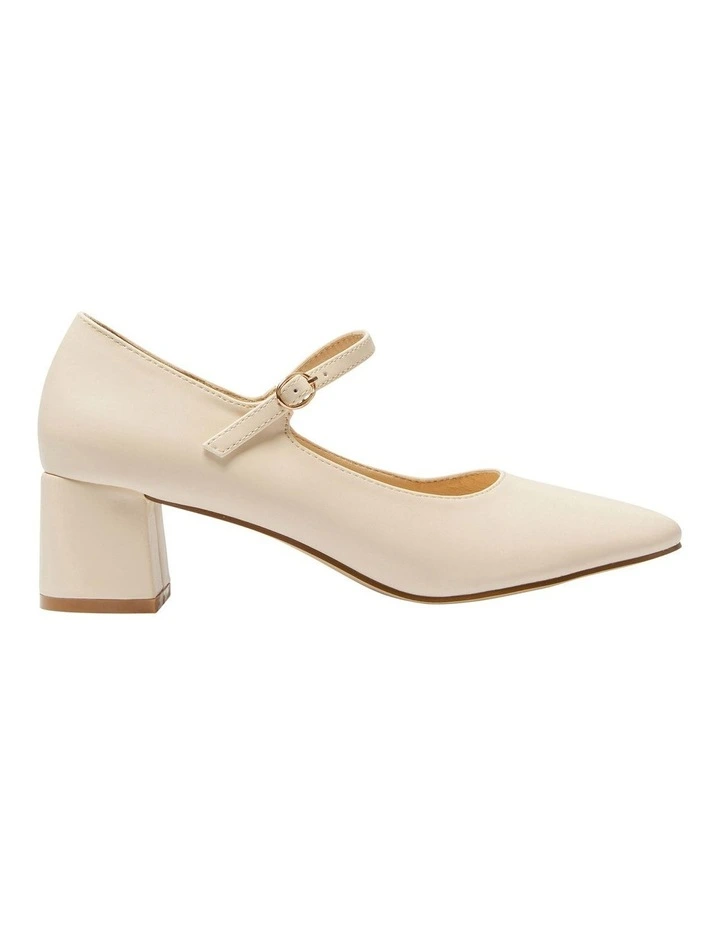 Nyla Heeled Shoes in Bone