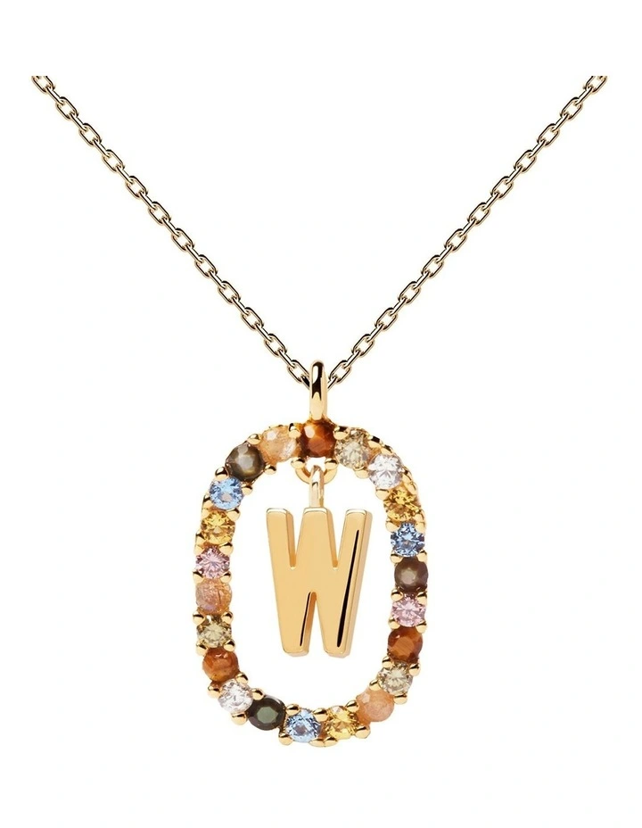 Letter W Multi Necklace