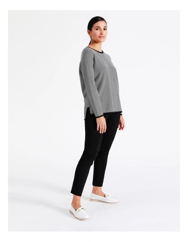 Wardrobe Staple Slim Pant in Black