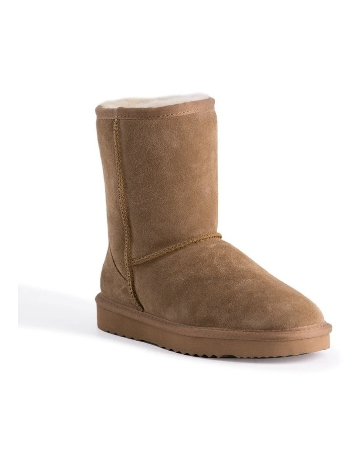 Women Mid Calf Sheepskin UGG Boot Chestnut/Tan