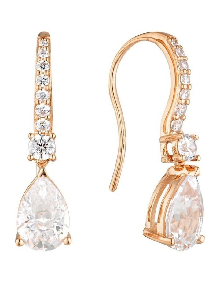 Iconic Bridal Elizabeth Rose Gold Earrings