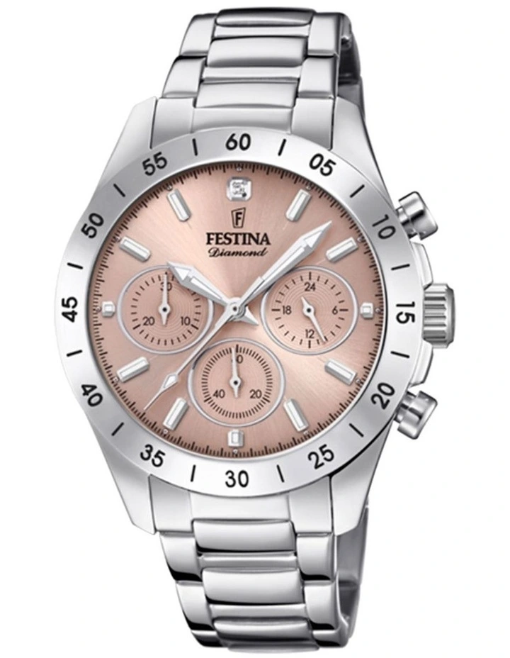 Boyfriend Stainless Steel Watch in Silver