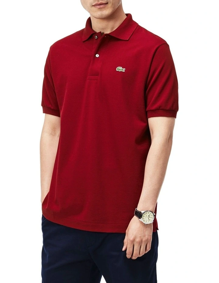 Classic Polo Shirt in Bordeaux