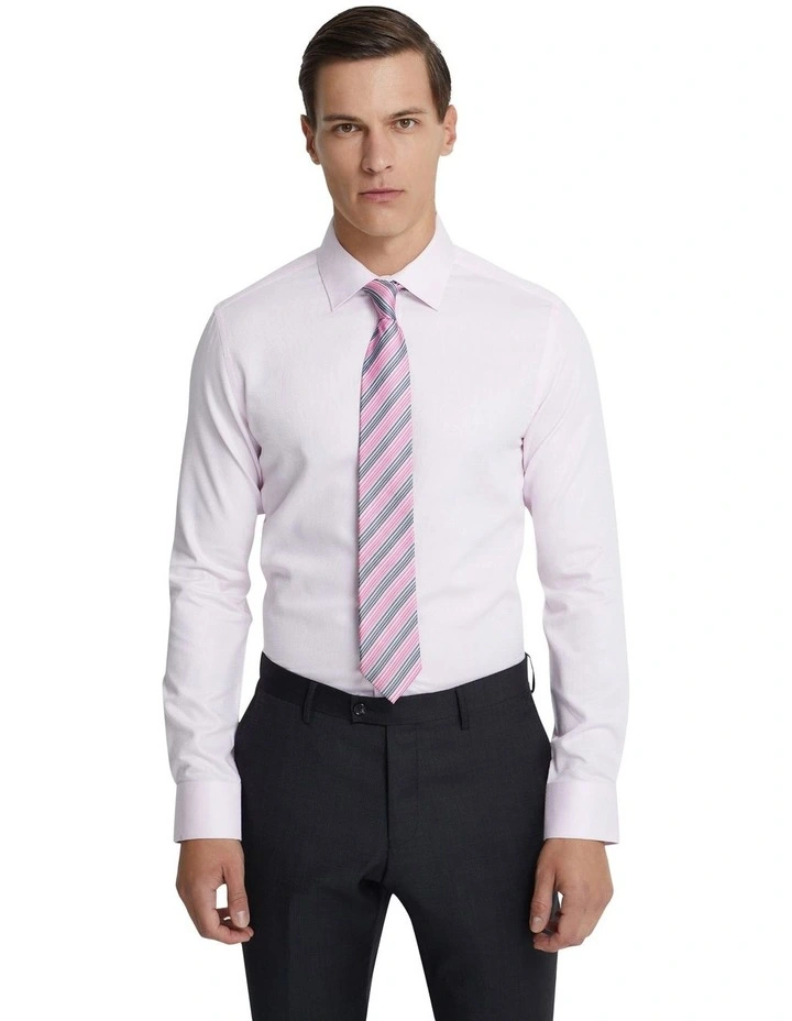 Beckton Luxury Dobby Shirt in Pink