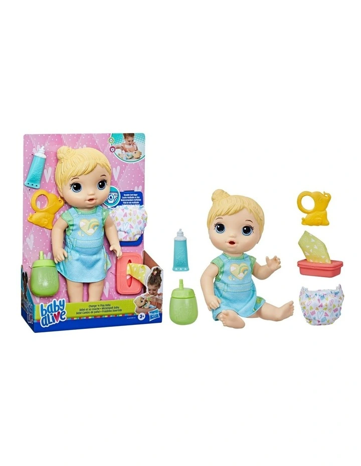 Baby Alive Change 'n Play Baby in Blonde