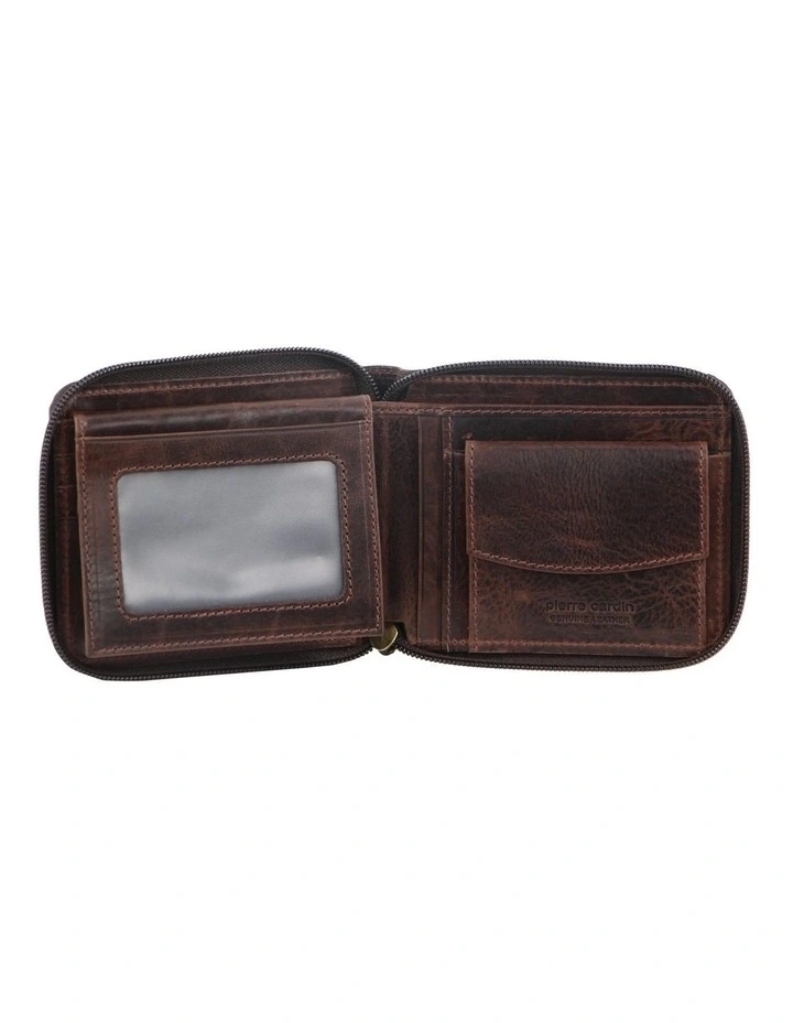 Italian Leather Wallet in Chocolate