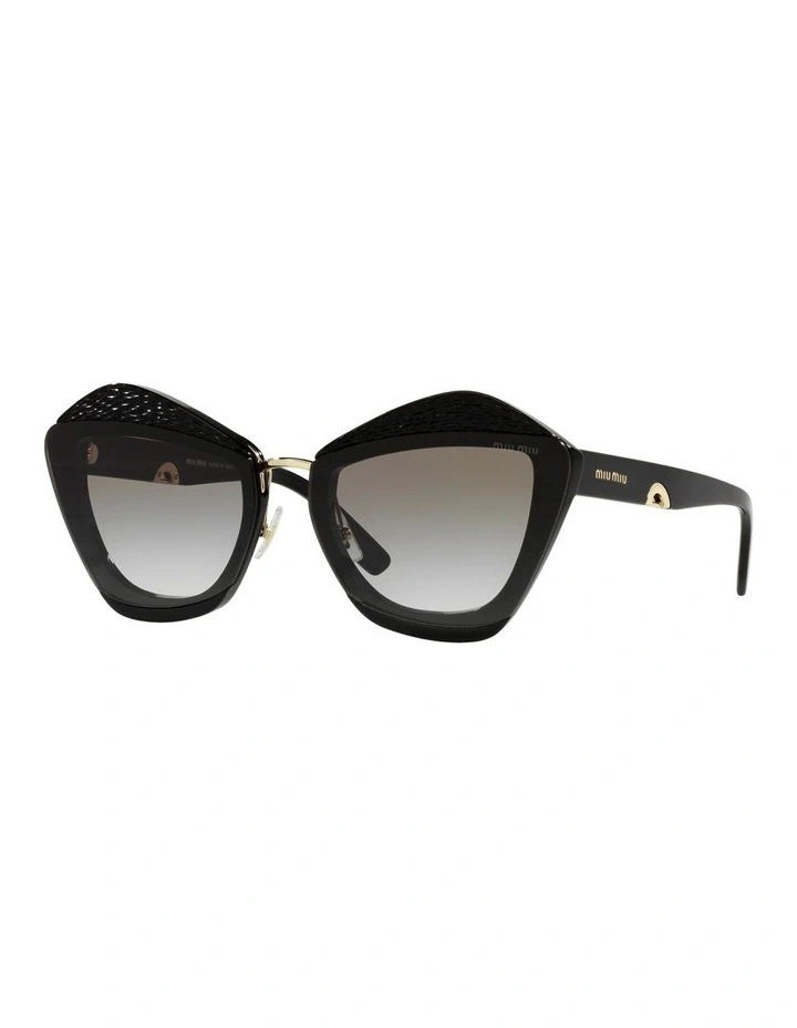 MU 01XS Black Sunglasses