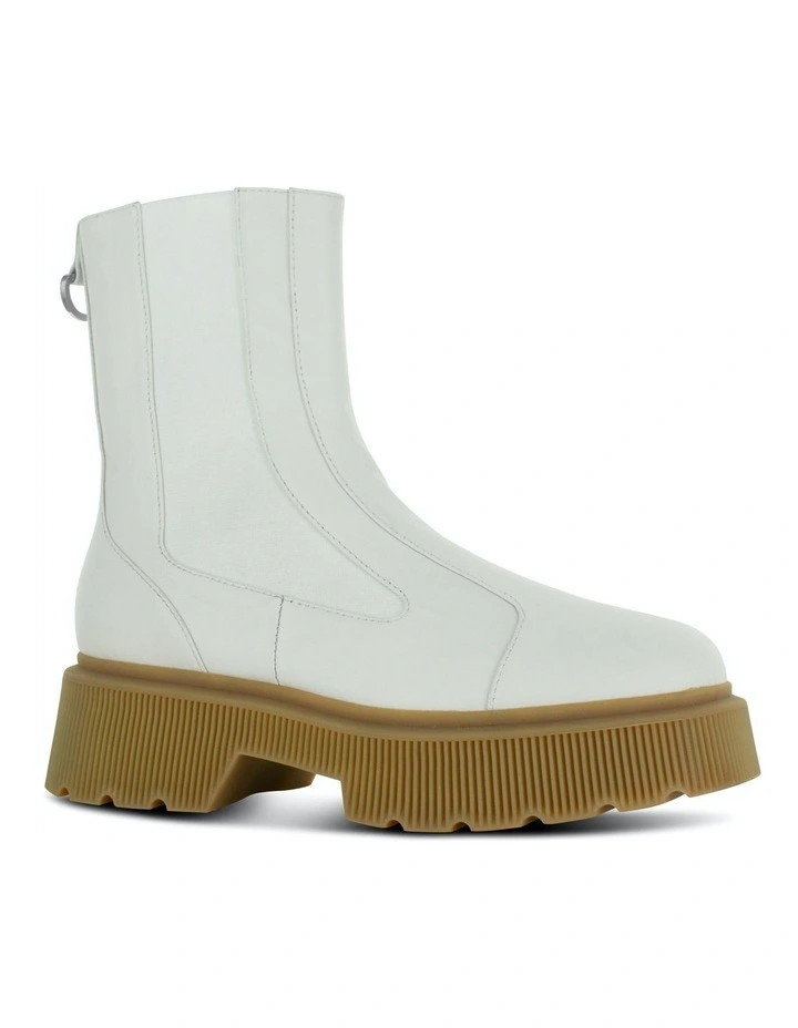 Jorja Ankle Boots in White