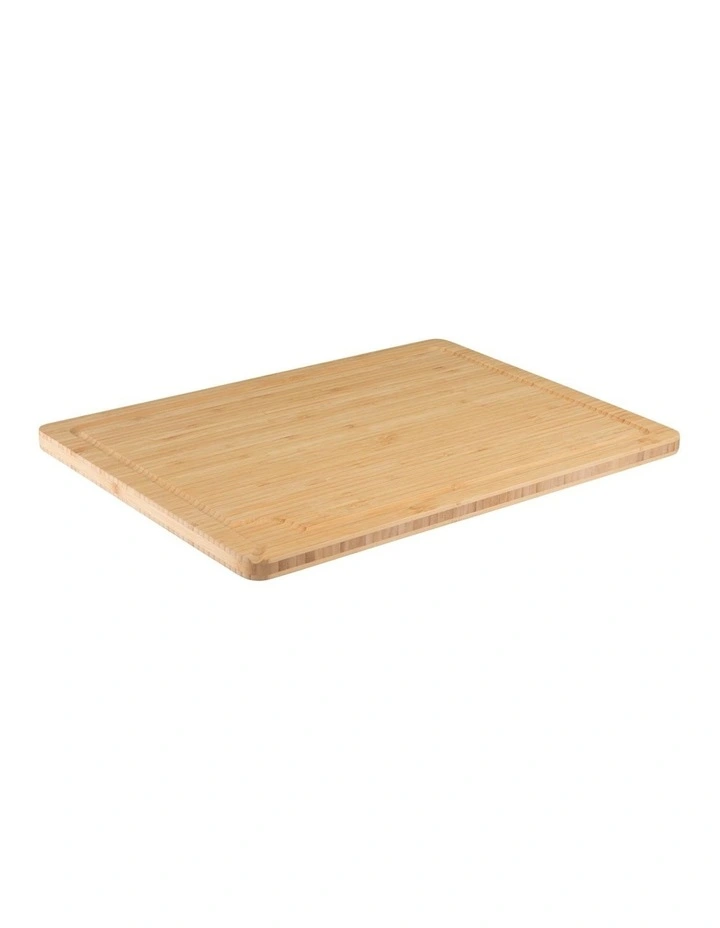 Evergreen Tri-Ply Bamboo Board With Juice Groove 48x35cm in Natural