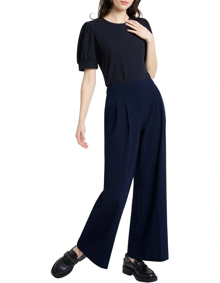 Jolene Cotton Tee in Navy