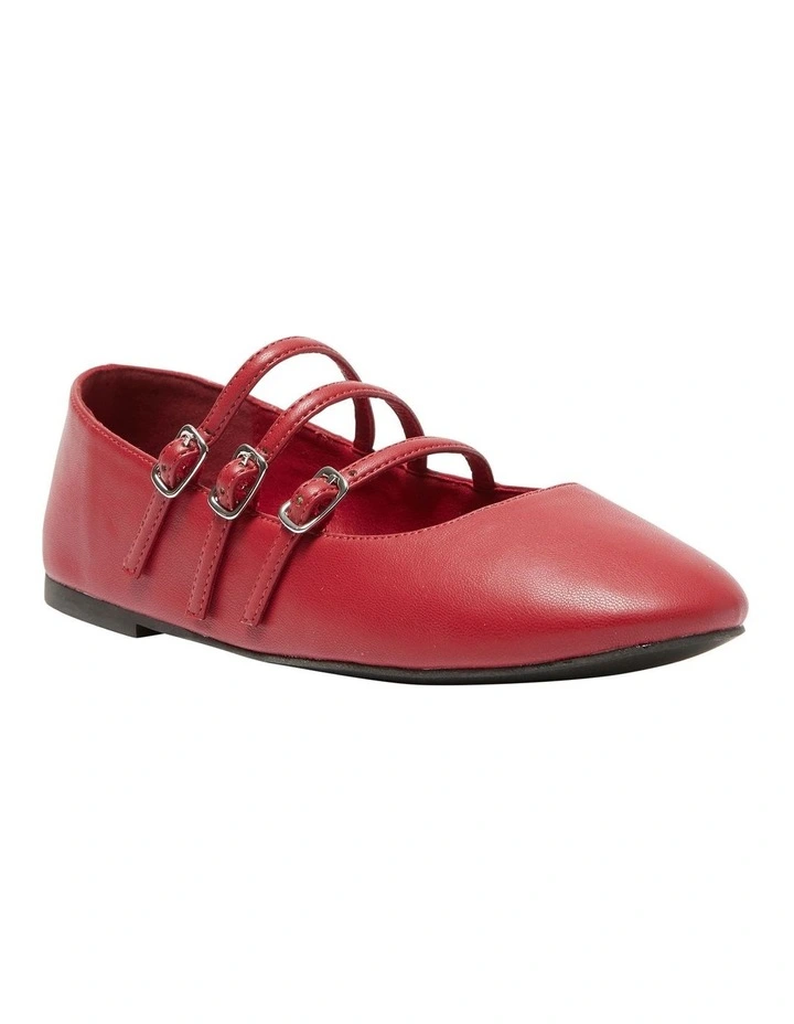Leah Ballet Flats in Red