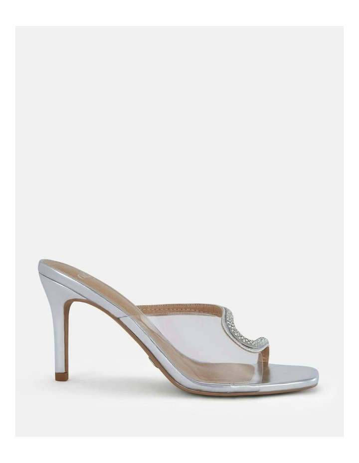Porsha Clear Pumps in Silver