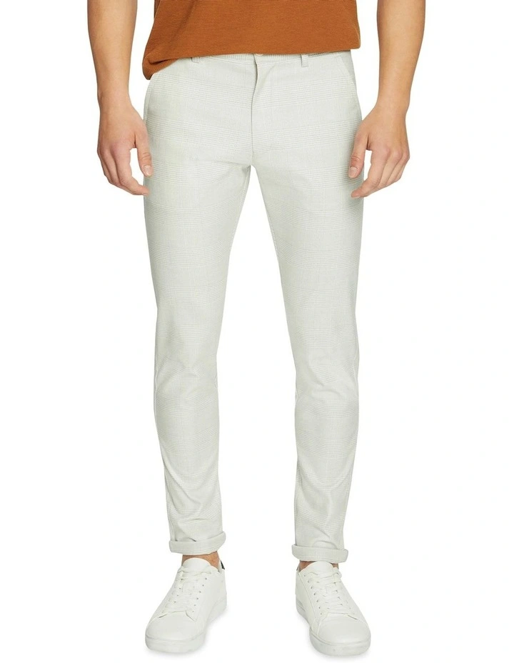 Embrock Check Chino in Natural