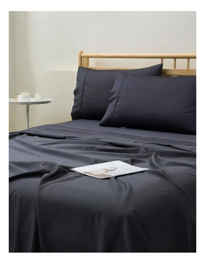 1500TC Cotton Rich Sateen Sheet Set in Charcoal