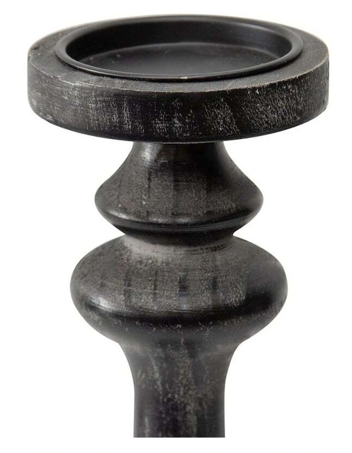 Bold Pillar Candle holder Large 43cm in Black