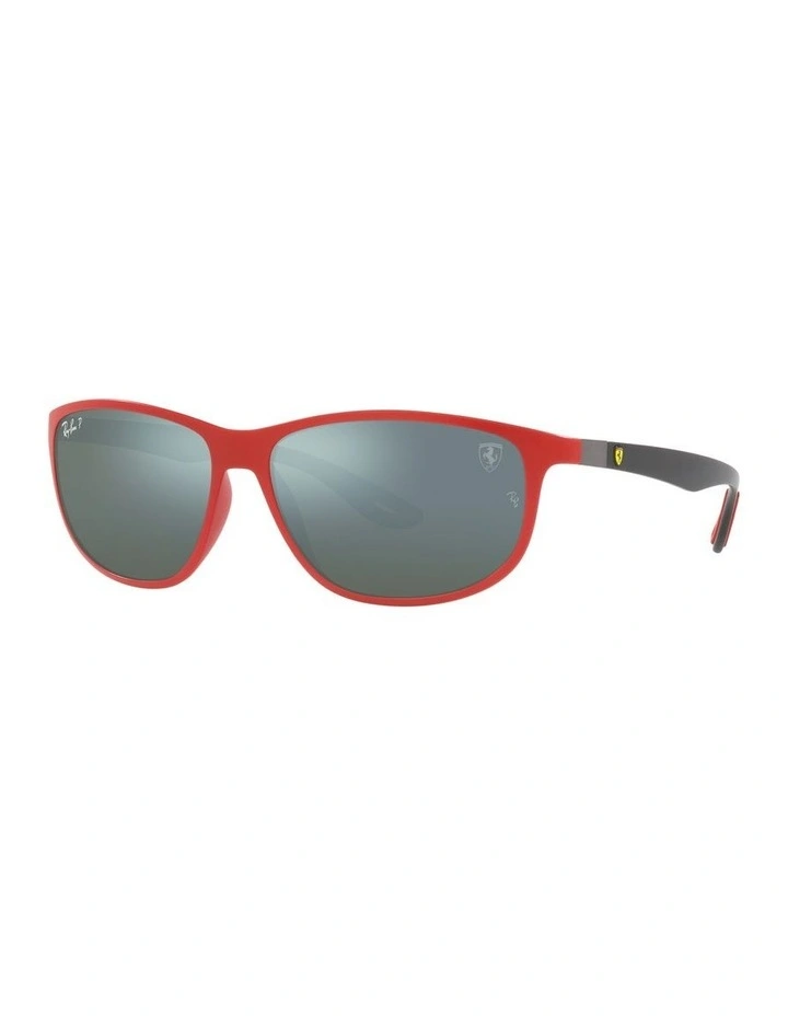 0RB4394M Polarised Sunglasses In Matte Red