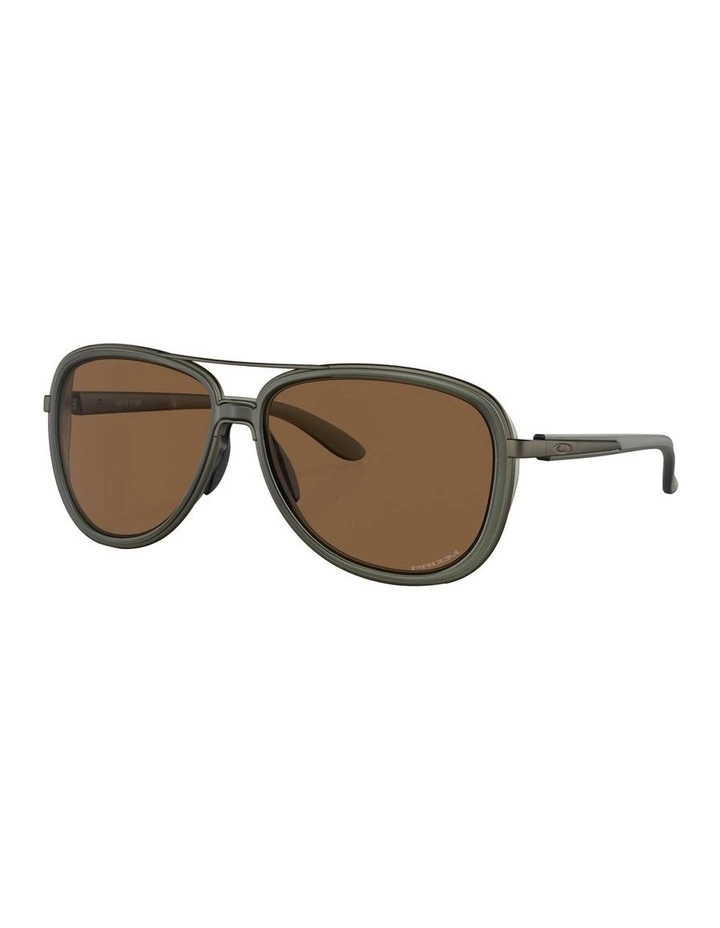 Split Time Sunglasses in Green
