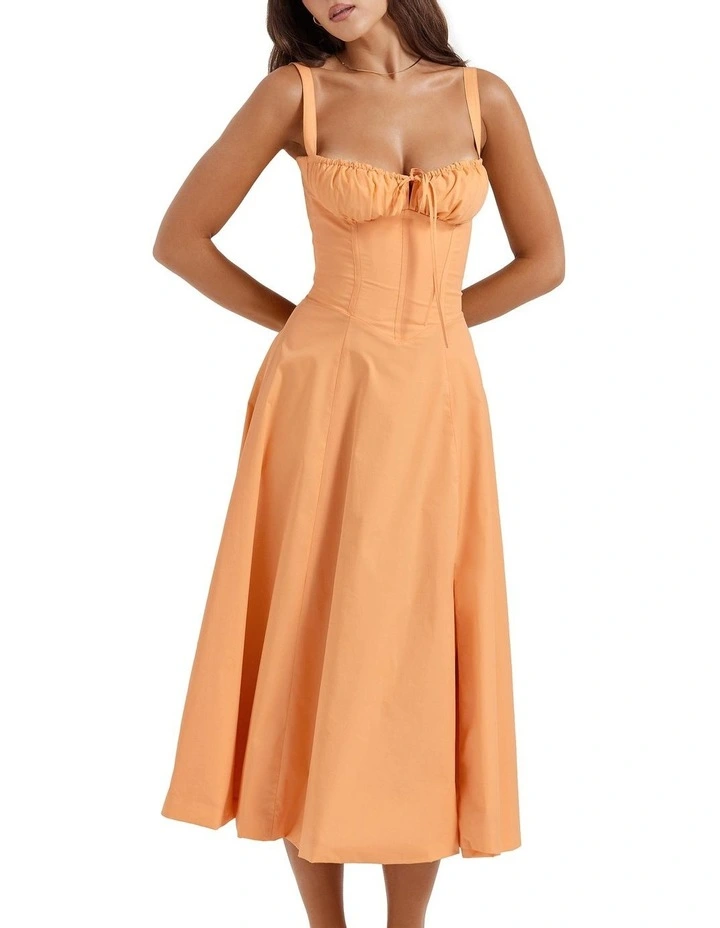 Carmen Sundress in Tangerine