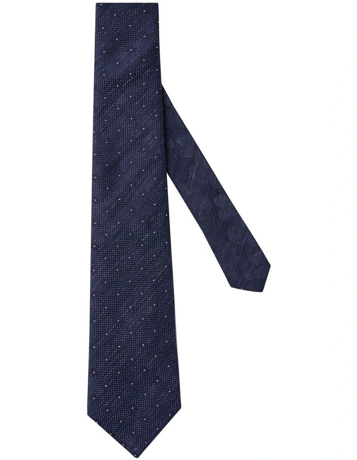 Daverio Tie in Navy Melange
