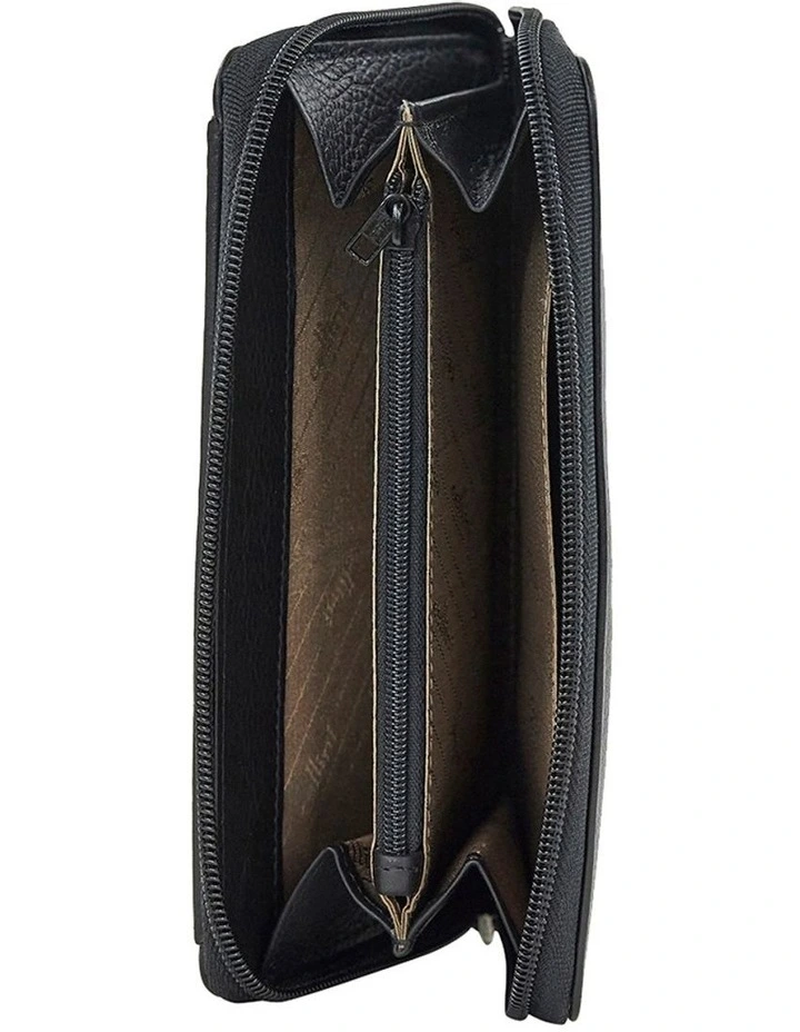 Velencia Leather Wallet in Black