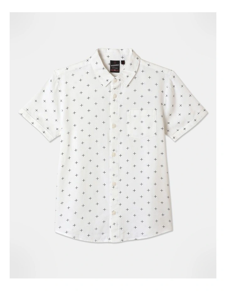 Linen Blend Shirt in White