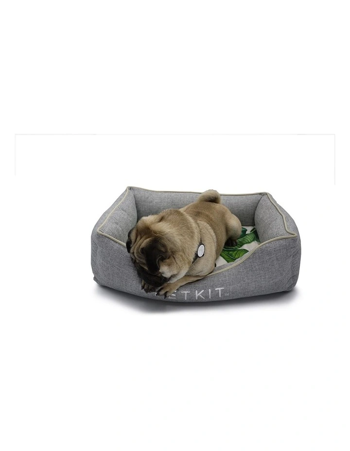 Rectangle Pet Cooling Bed Sleeping Cushion Large 90x65cm in Grey
