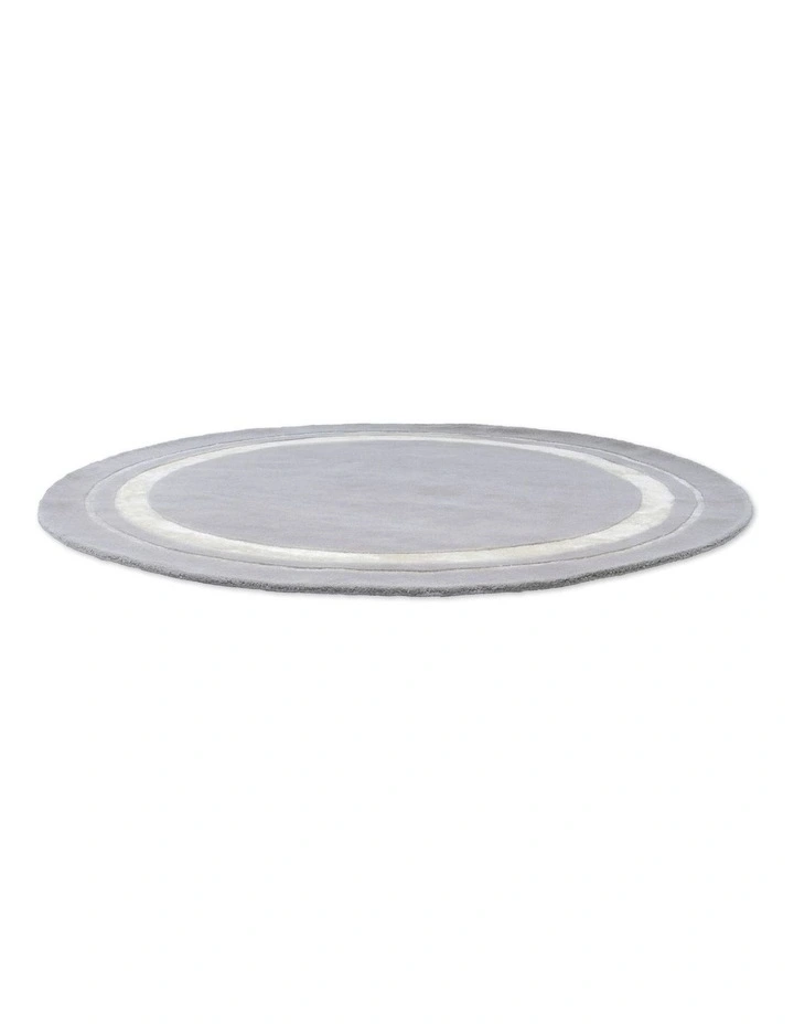 Redbrook Round Rug 081804 in Silver