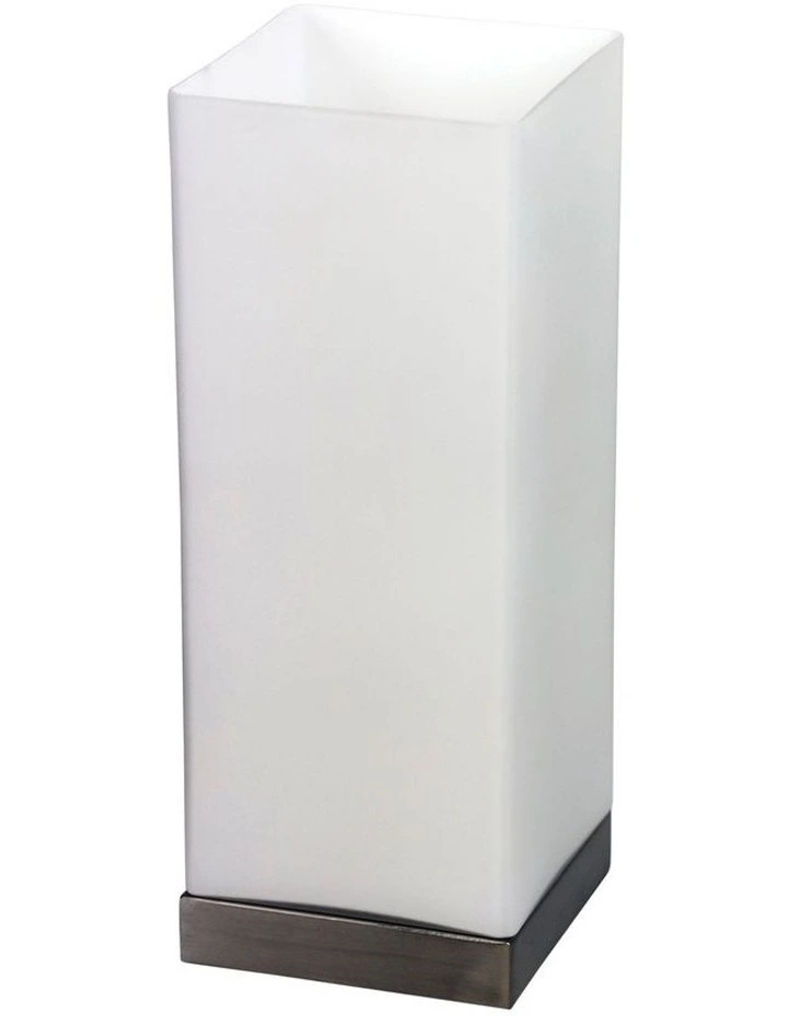 Paro Square Touch Table Lamp Brushed Chrome