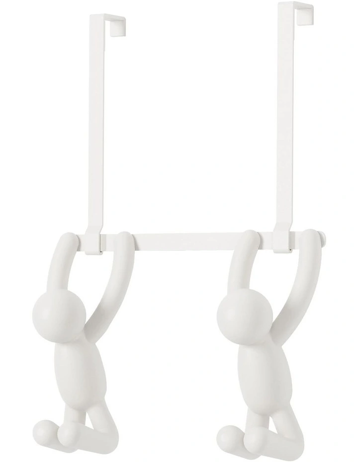 Buddy Over The Door Hook Double Hook in White