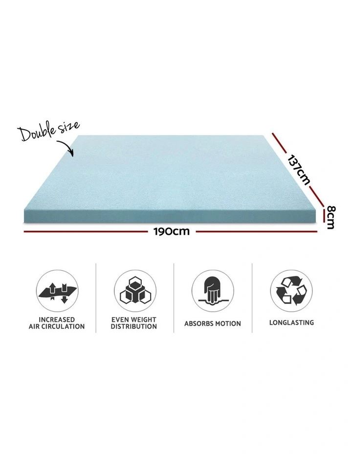 COOL GEL Memory Foam Mattress Topper