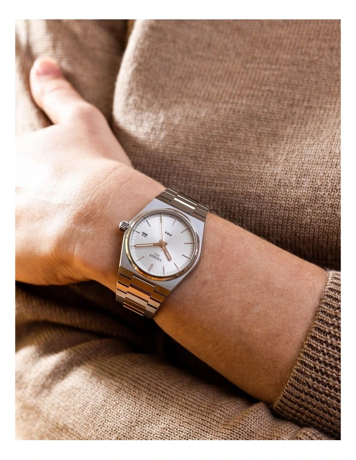 PRX 35mm T1372101103100 Watch In Silver