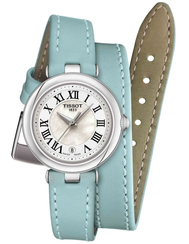 Bellissima Small Lady T1260101611300 Watch XS Double Tour Strap in Light Blue