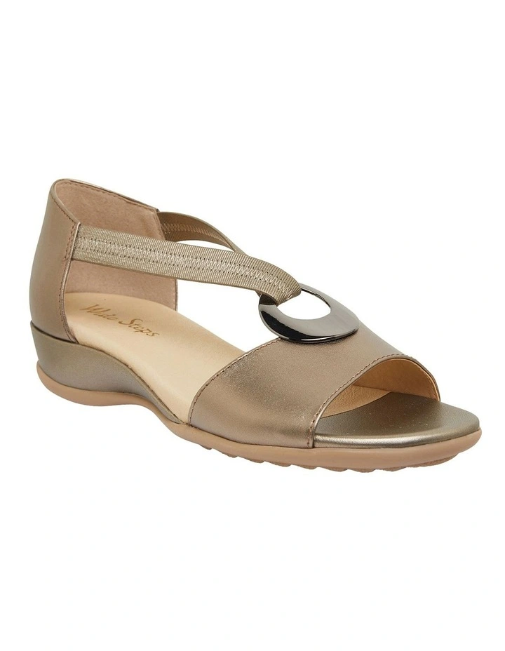 Caroline Pewter Metallic Sandals