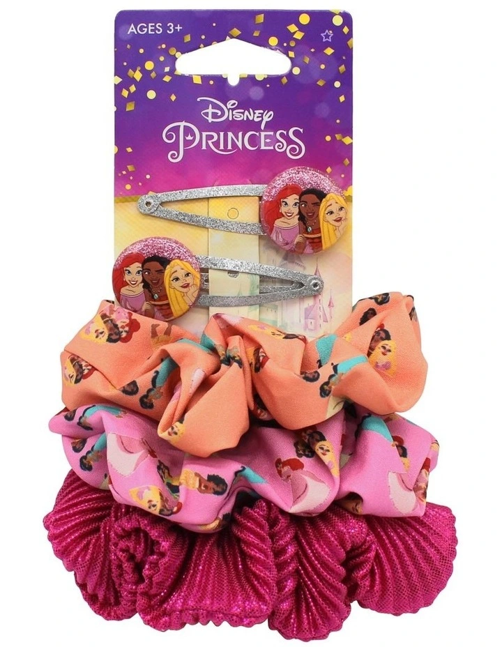Princess Pastel Hair Clip and Scrunchie Set
