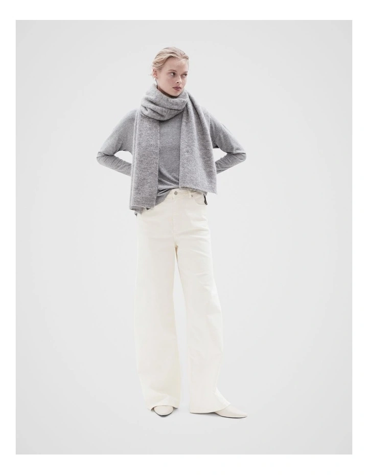 Cosy Long Sleeve Tee in Grey Marle