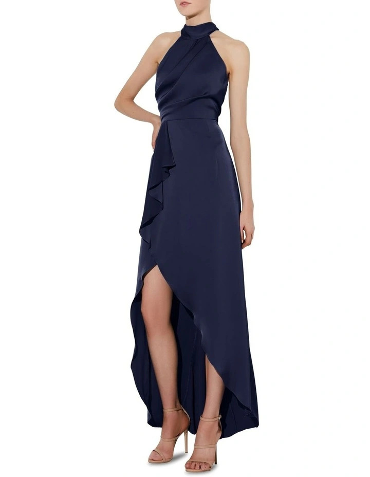 Nadine Halter Gown in Navy