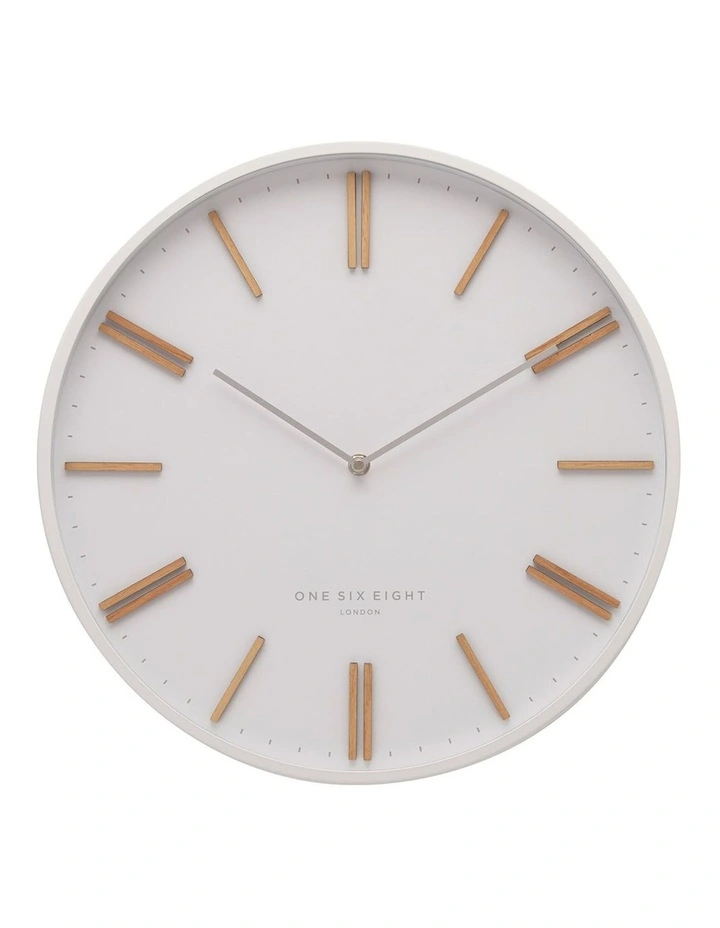 Esme 40Cm White Silent Wall Clock