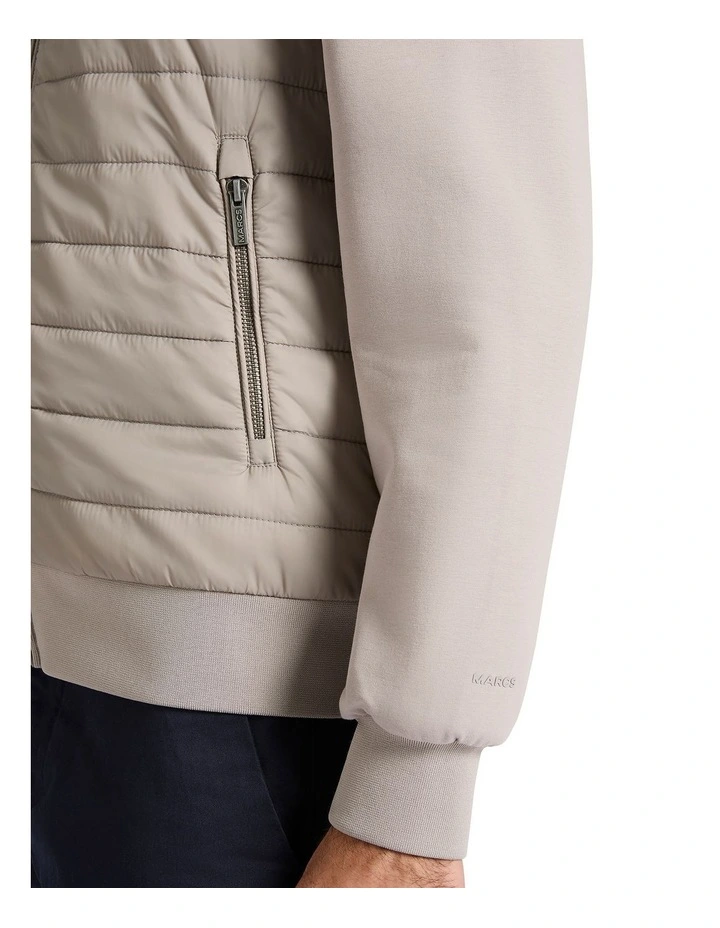 Marley Padded Front Sweat Top in Bone