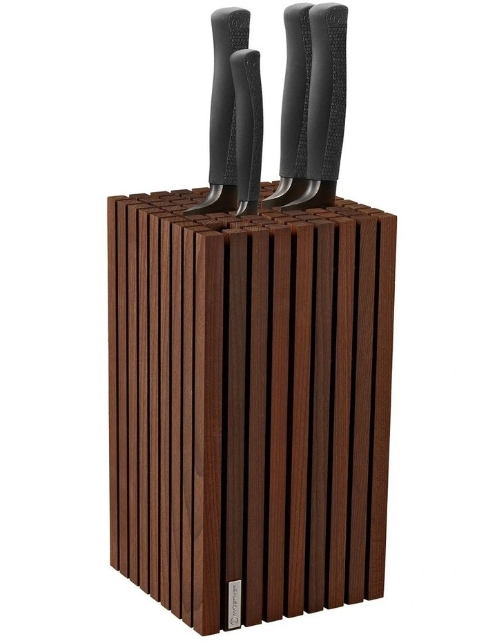 Thermo Beech Knife Block Bundle in Brown