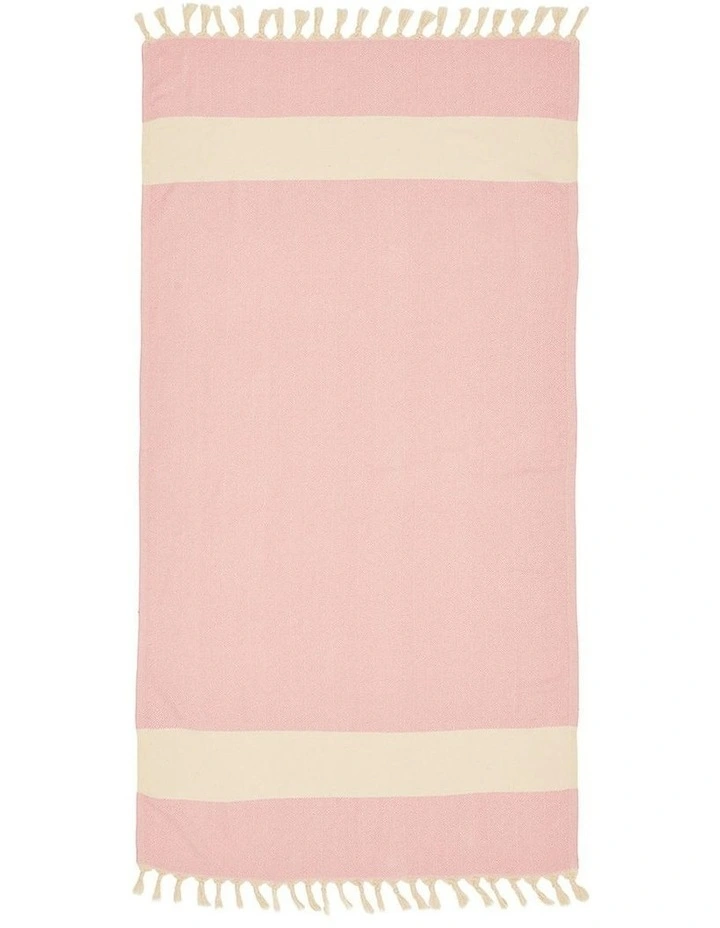 Diamond Turkish Towel in Pale Pink